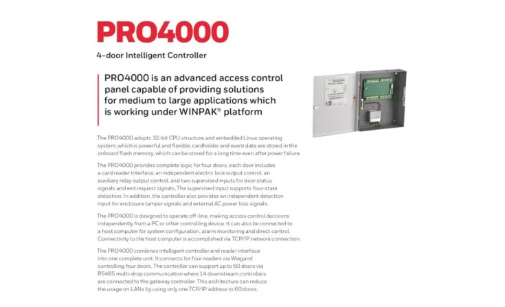 Honeywell <b><p style="color:#003366;">Honeywell PRO4000 Access Control</p></b> 1 ~blog/2024/7/17/pro4000_1